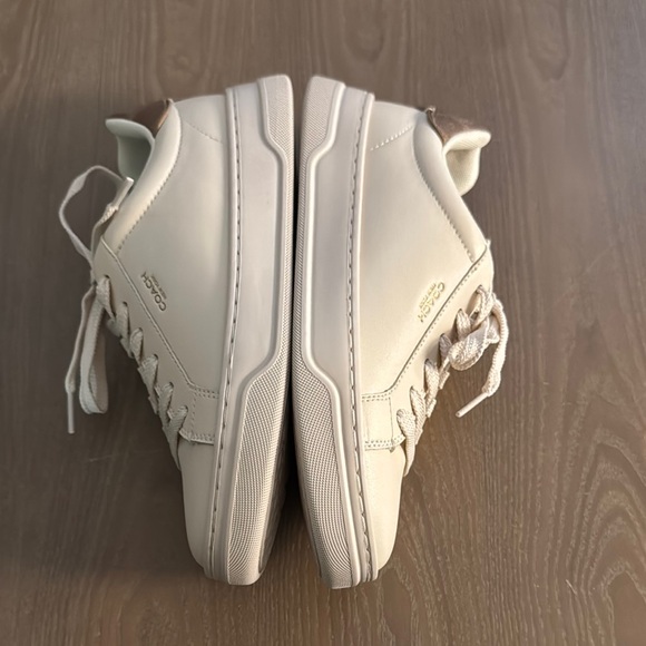 Coach Cream Lace-Up Sneakers - Picture 6 of 9